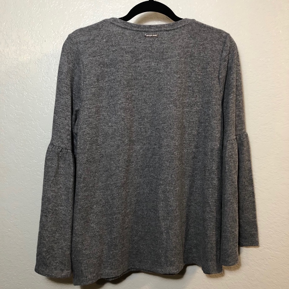 Gray Michael Kors Bell Sleeve Sweater - Picture 3 of 7